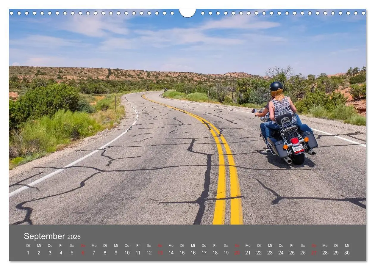 Bild: 9783457996713 | Biker Paradies - Die Canyons der USA (Wandkalender 2026 DIN A3...