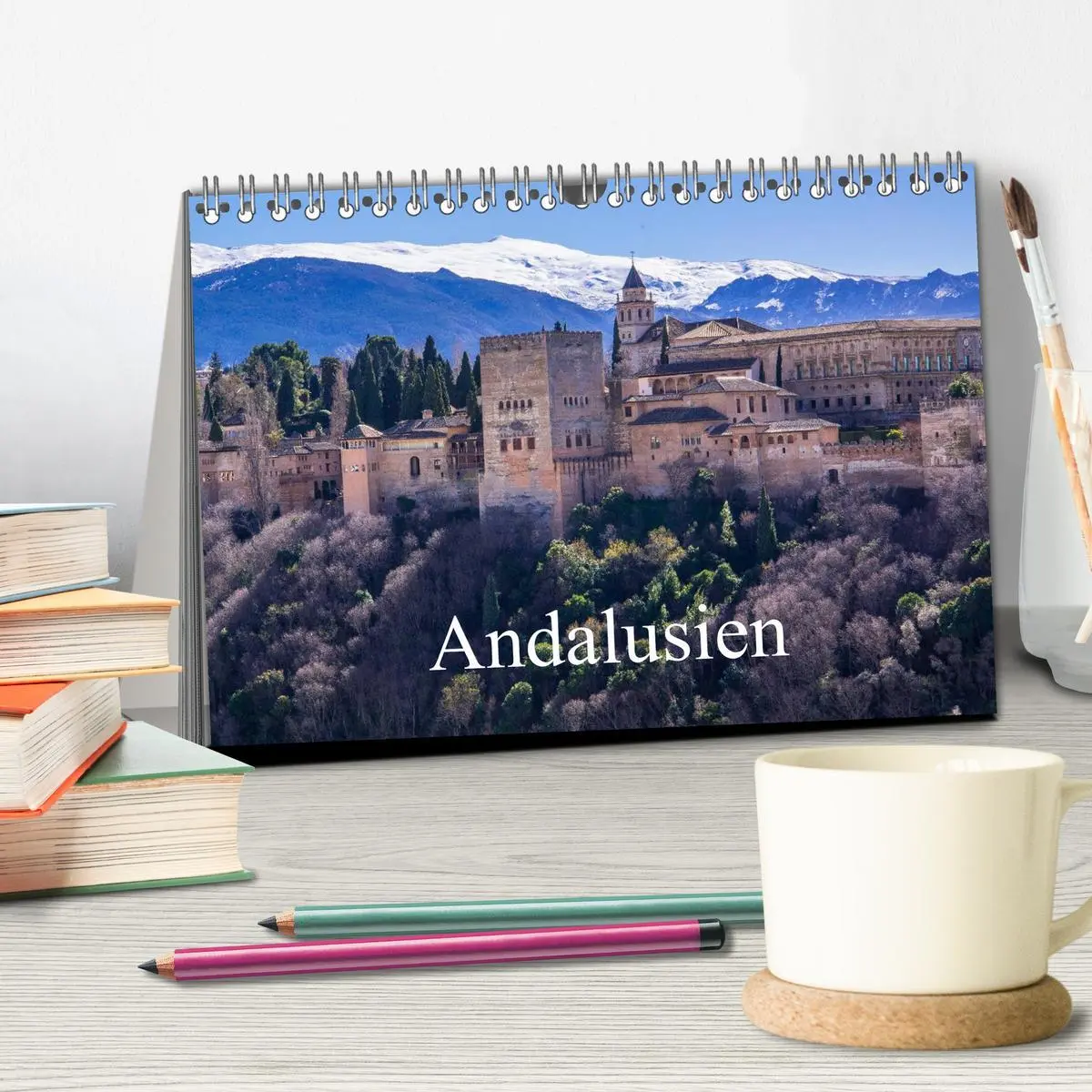 Bild: 9783516156713 | Andalusien (Tischkalender 2026 DIN A5 quer), CALVENDO Monatskalender
