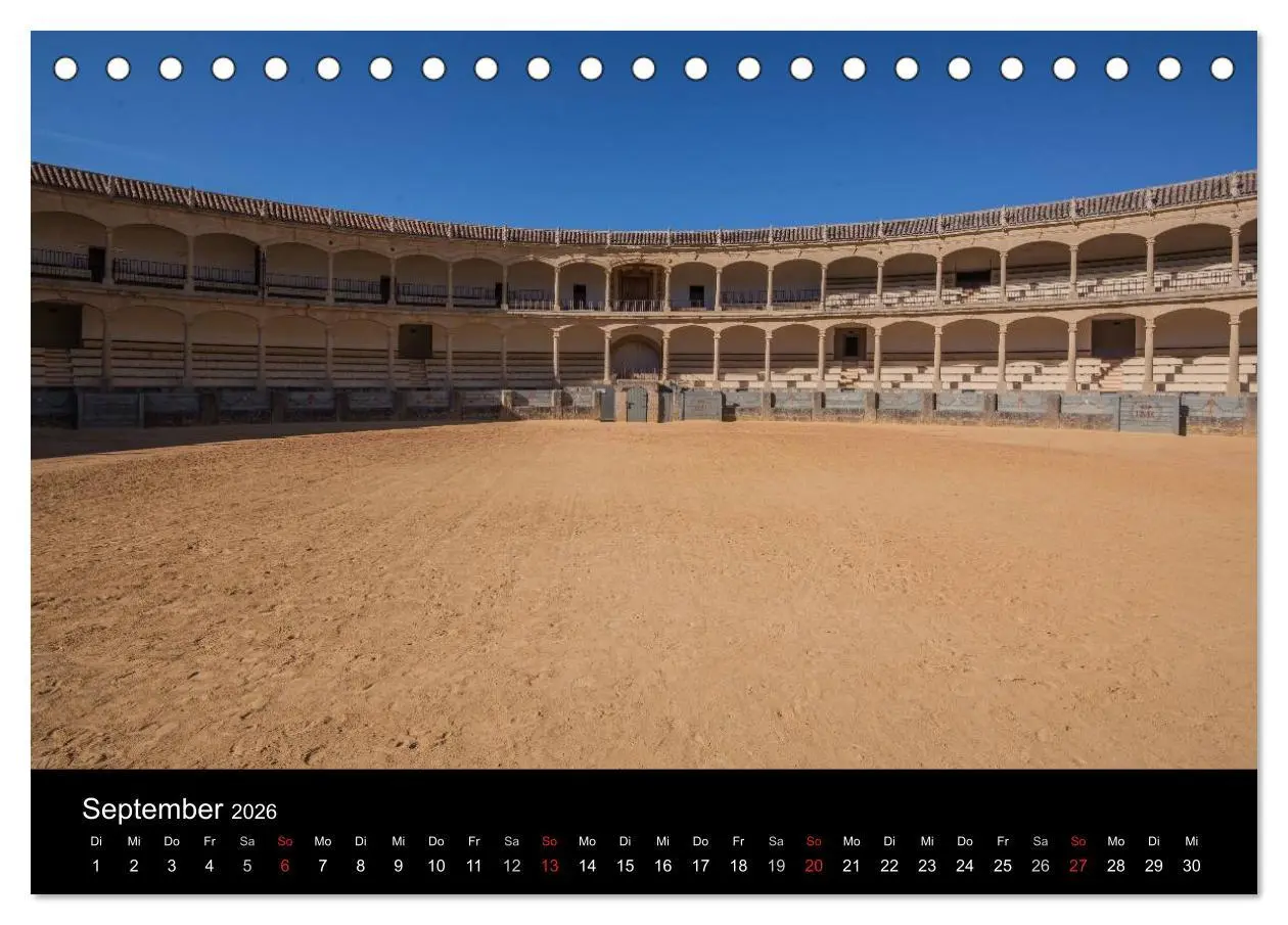 Bild: 9783516156713 | Andalusien (Tischkalender 2026 DIN A5 quer), CALVENDO Monatskalender