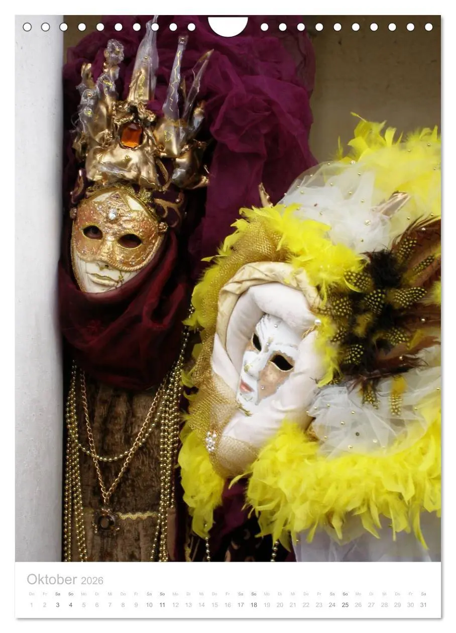 Bild: 9783516466713 | Masken der Sehnsucht - Karneval in Venedig (Wandkalender 2026 DIN...