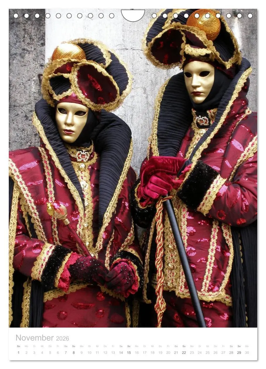 Bild: 9783516466713 | Masken der Sehnsucht - Karneval in Venedig (Wandkalender 2026 DIN...