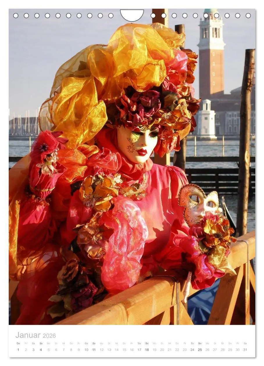 Bild: 9783516466713 | Masken der Sehnsucht - Karneval in Venedig (Wandkalender 2026 DIN...
