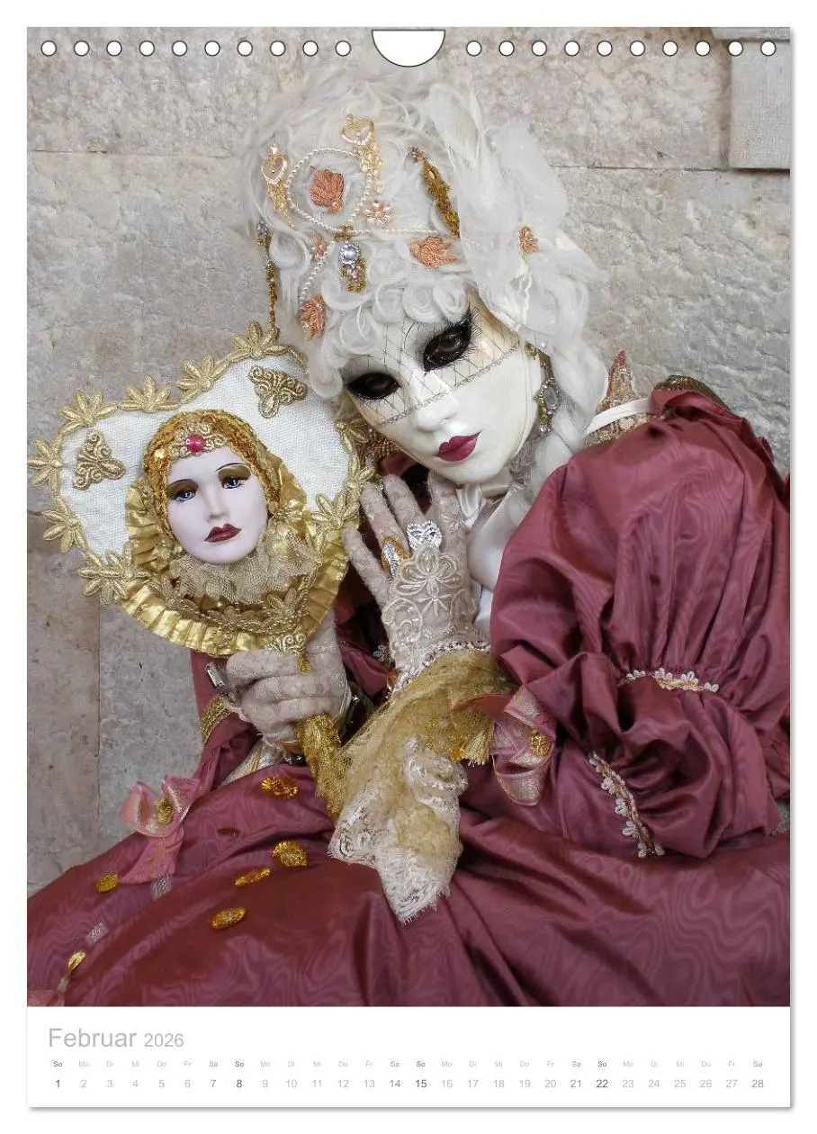 Bild: 9783516466713 | Masken der Sehnsucht - Karneval in Venedig (Wandkalender 2026 DIN...