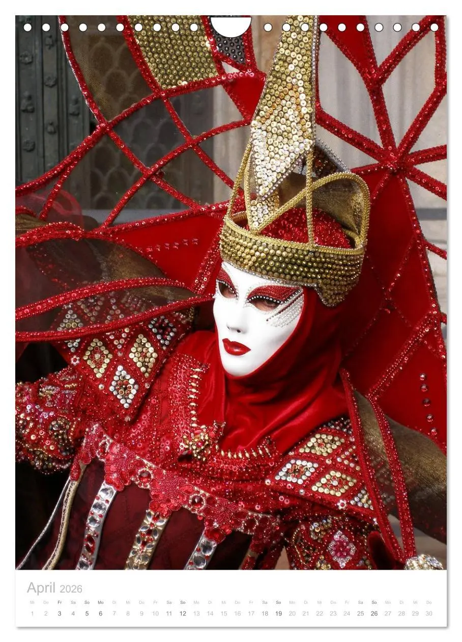 Bild: 9783516466713 | Masken der Sehnsucht - Karneval in Venedig (Wandkalender 2026 DIN...