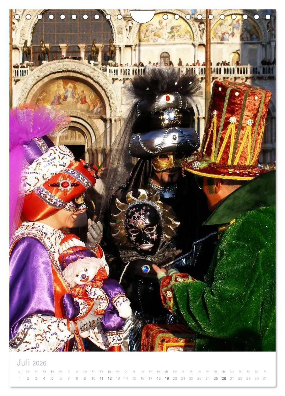 Bild: 9783516466713 | Masken der Sehnsucht - Karneval in Venedig (Wandkalender 2026 DIN...