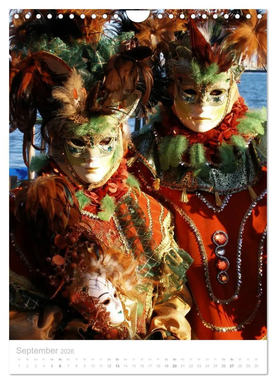 Bild: 9783516466713 | Masken der Sehnsucht - Karneval in Venedig (Wandkalender 2026 DIN...