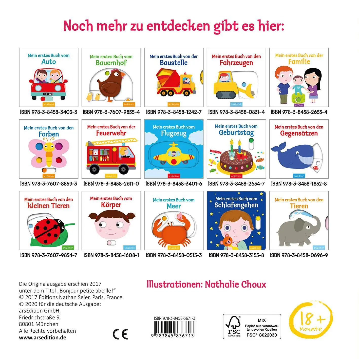Rückseite: 9783845836713 | Mein erstes Buch von den Bienen | Nathalie Choux | Buch | 12 S. | 2020