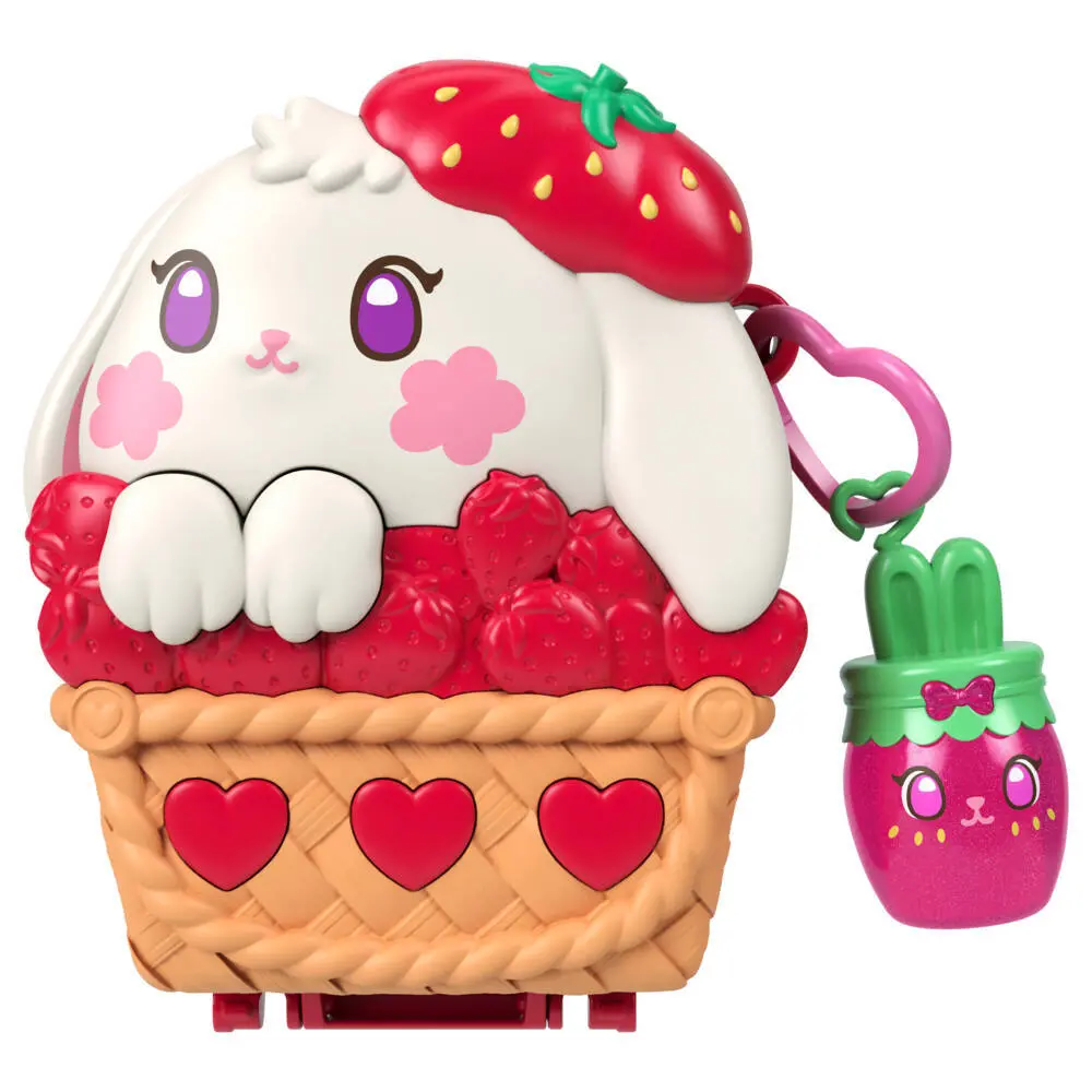 Bild: 194735346813 | Polly Pocket Erdbeerhäschen Schatulle | Blister | JKC47 | Deutsch