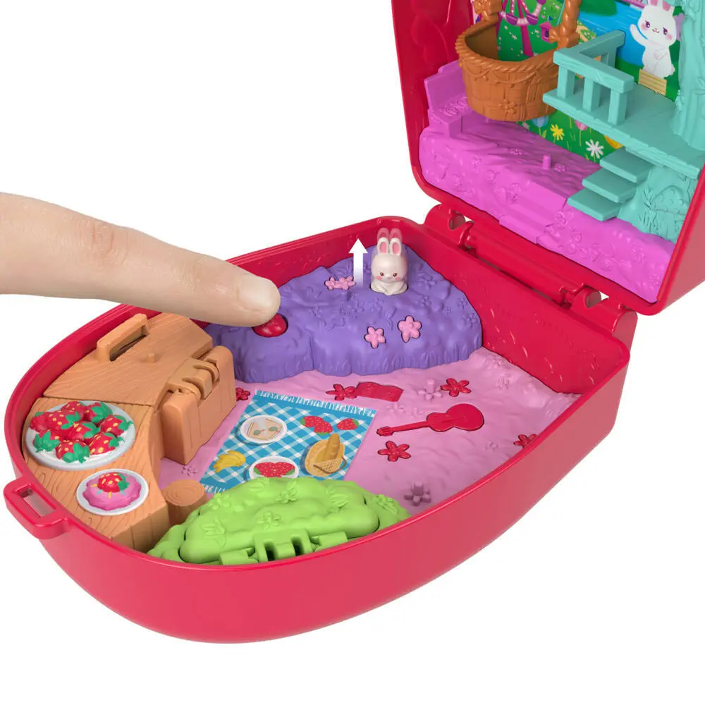 Bild: 194735346813 | Polly Pocket Erdbeerhäschen Schatulle | Blister | JKC47 | Deutsch