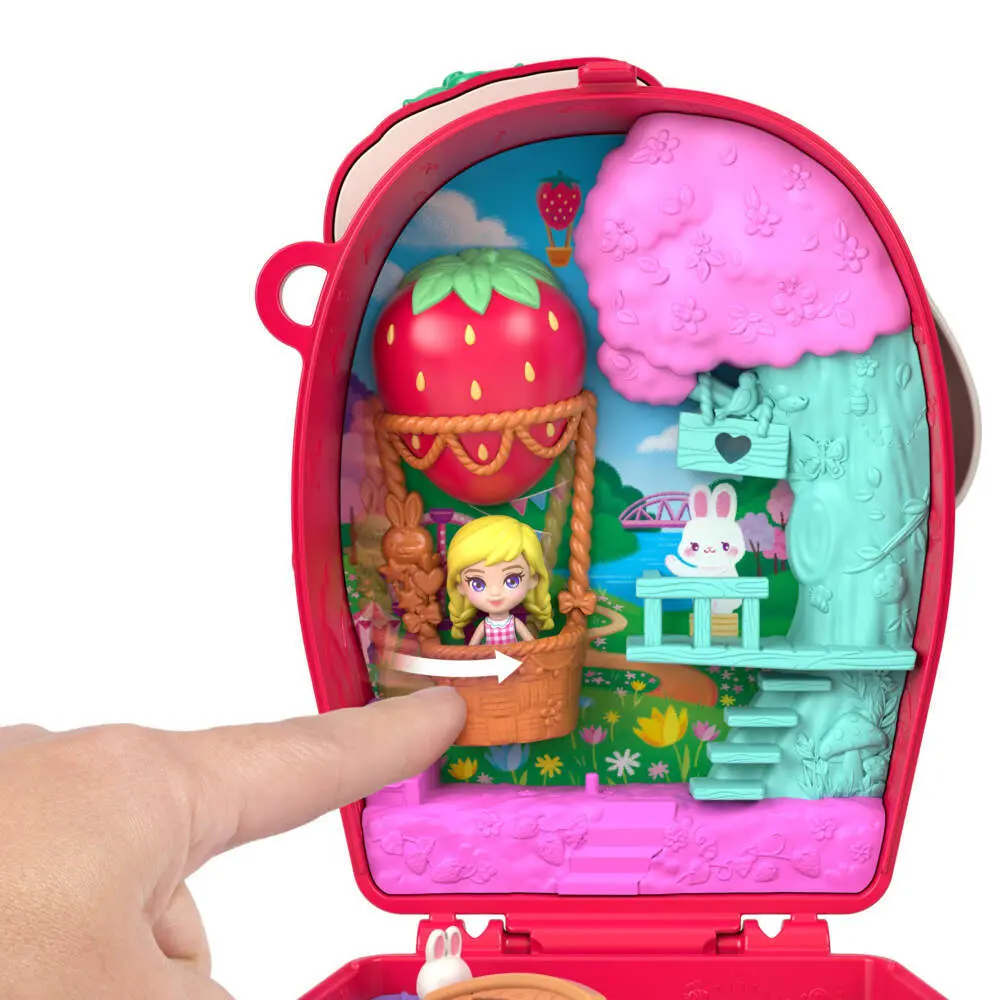 Bild: 194735346813 | Polly Pocket Erdbeerhäschen Schatulle | Blister | JKC47 | Deutsch
