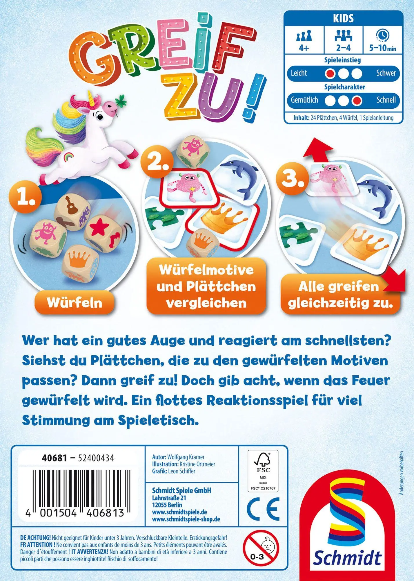 Bild: 4001504406813 | Greif zu! - FSC | Kinderspiel Klein &amp; Fein | Spiel | 40681 | Deutsch