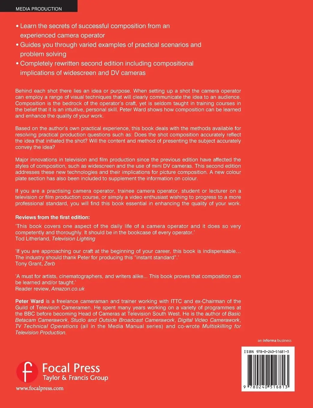 Rückseite: 9780240516813 | Picture Composition | Peter Ward | Taschenbuch | Englisch | 2002