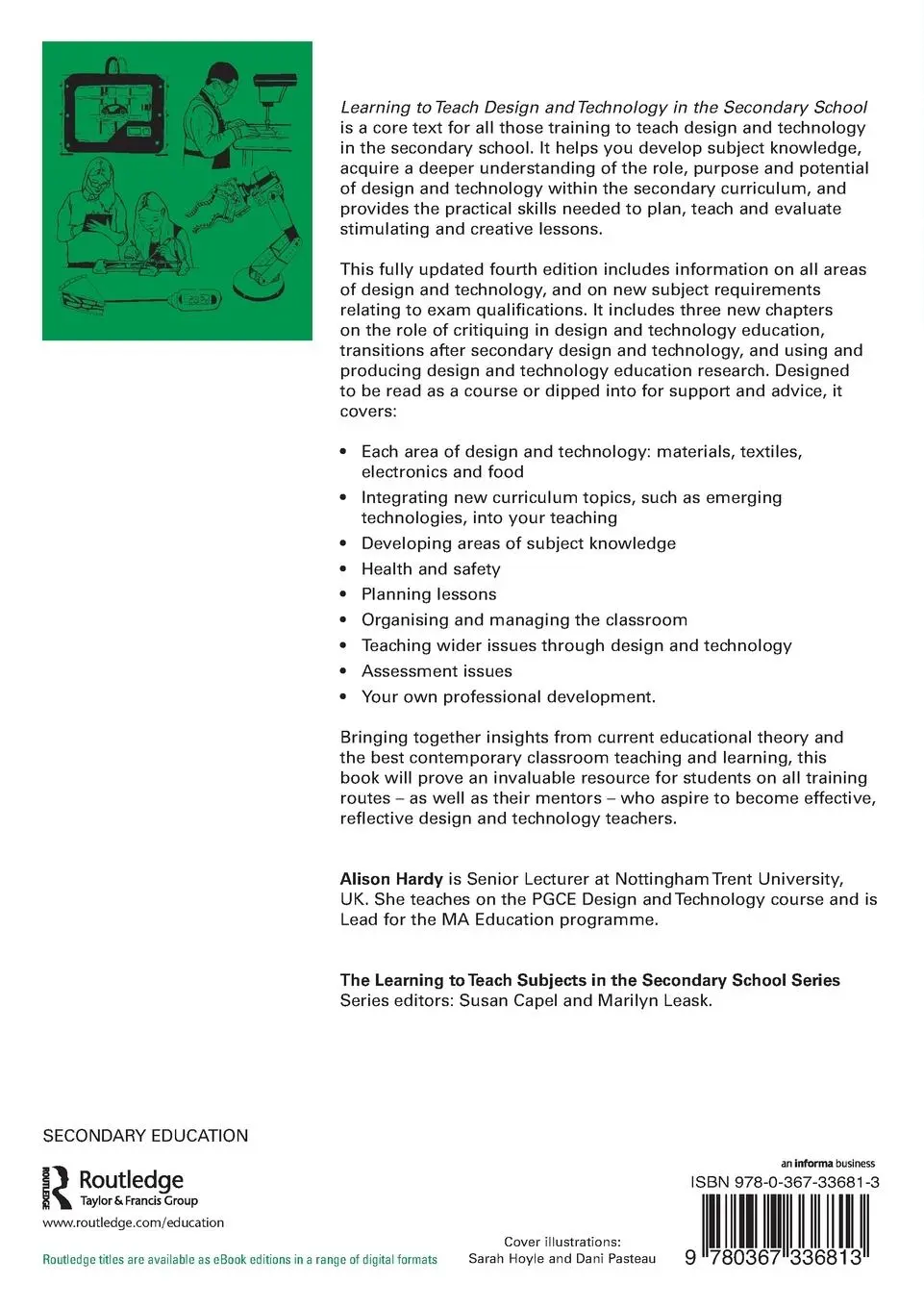 Rückseite: 9780367336813 | Learning to Teach Design and Technology in the Secondary School | Buch