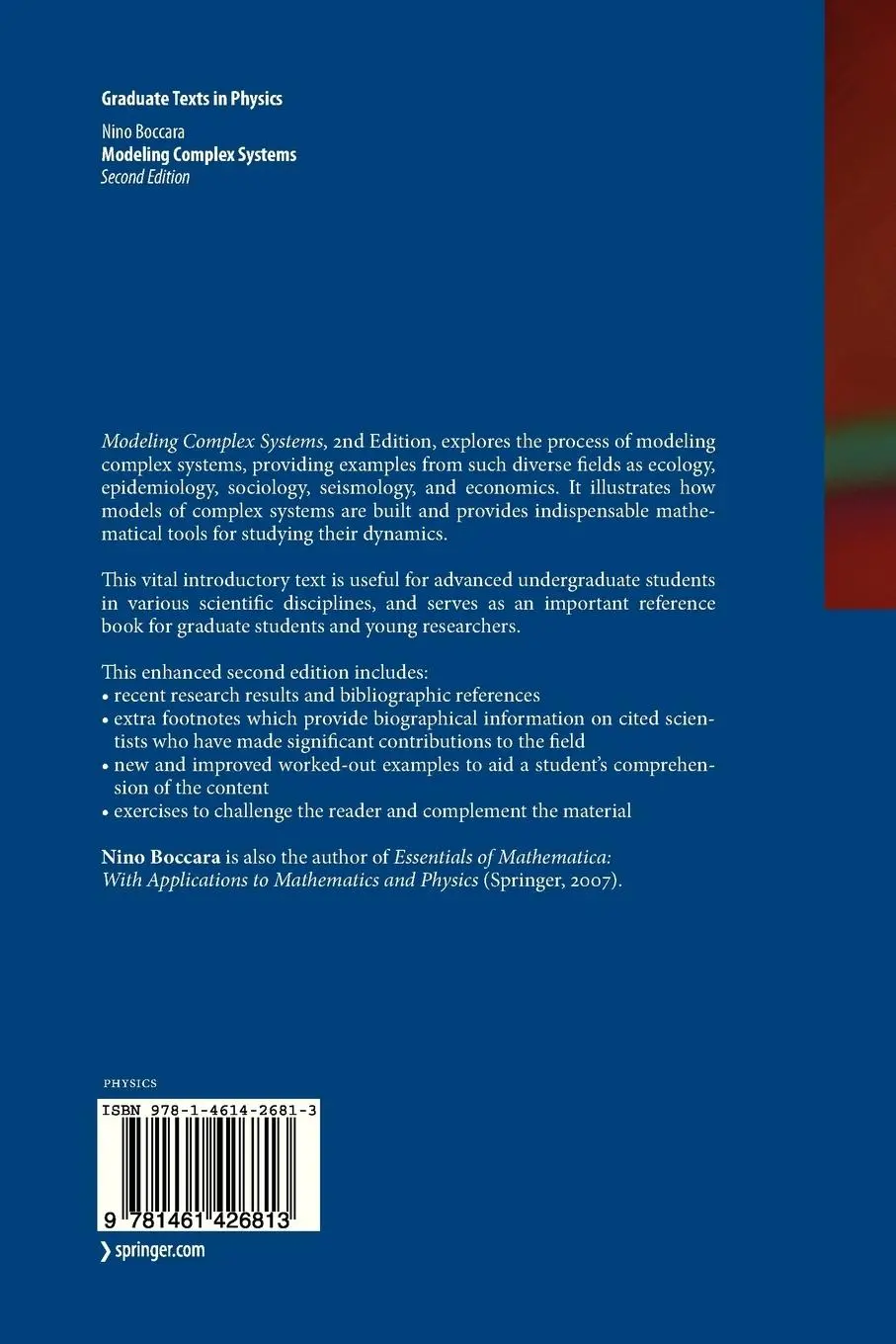 Rückseite: 9781461426813 | Modeling Complex Systems | Nino Boccara | Taschenbuch | xviii | 2012
