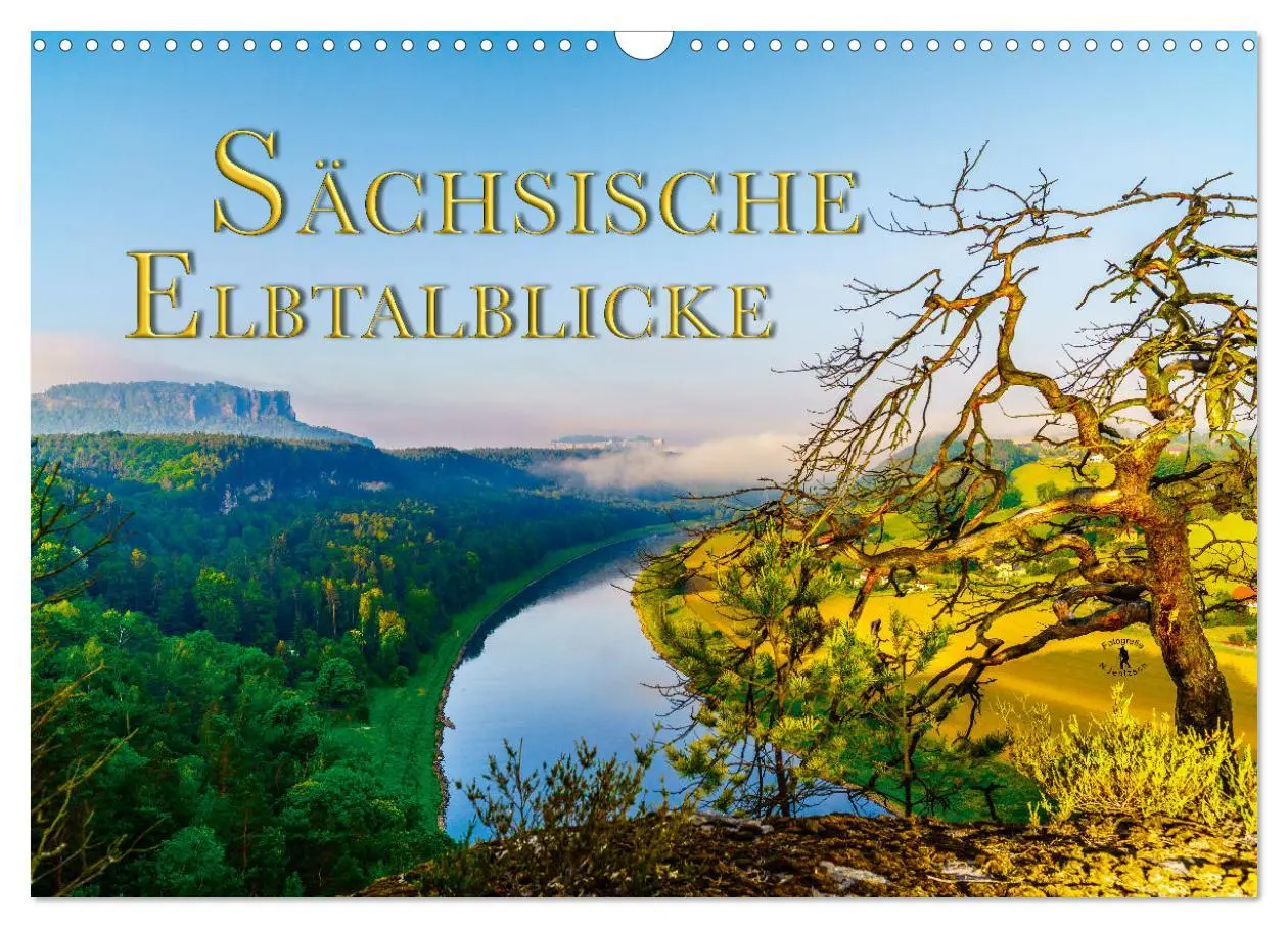 Cover: 9783457676813 | Sächsische Elbtalblicke (Wandkalender 2026 DIN A3 quer), CALVENDO...