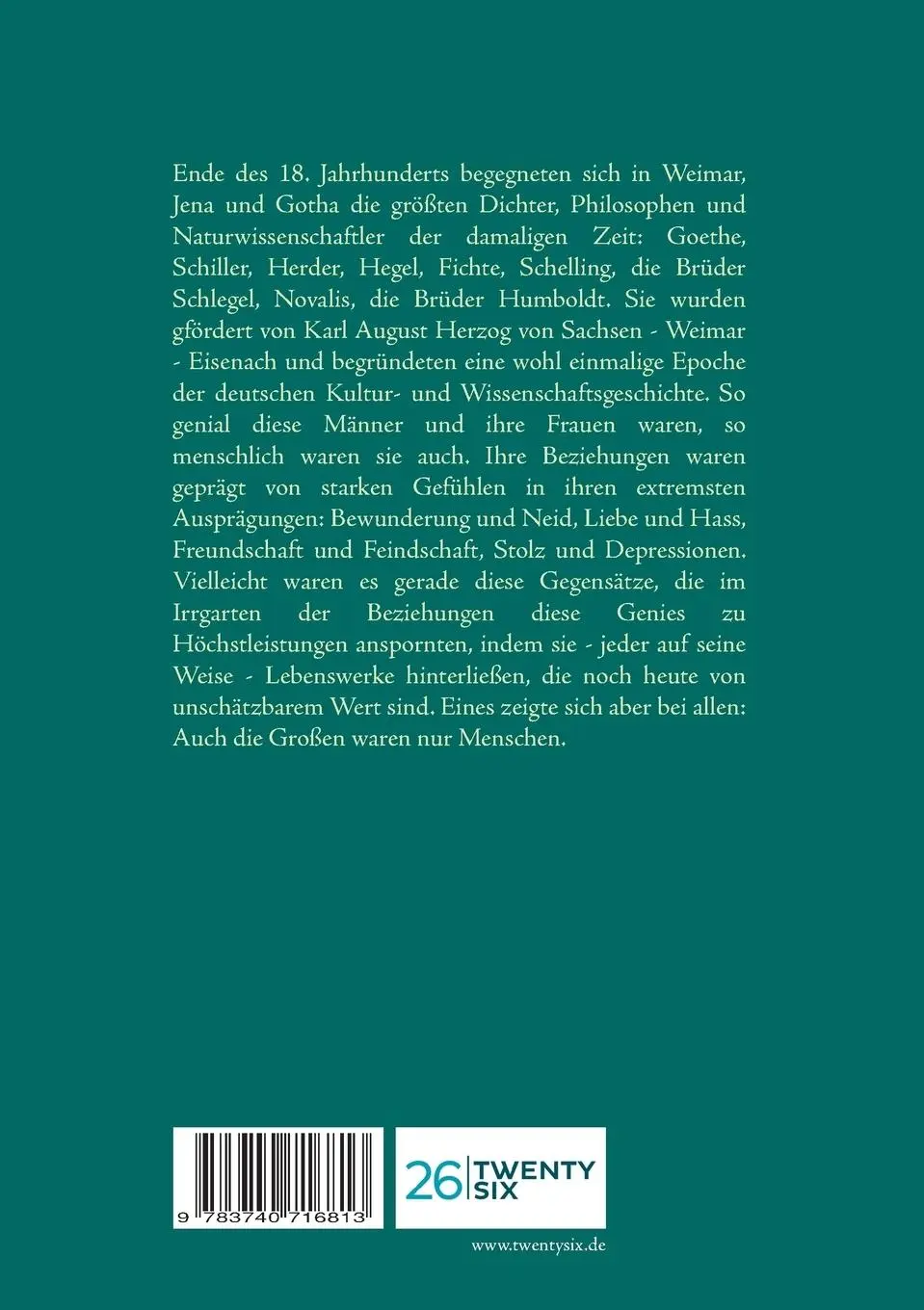 Rückseite: 9783740716813 | Weimarer Reminiszenzen | Karl-Wilhelm Rosberg | Taschenbuch | 244 S.