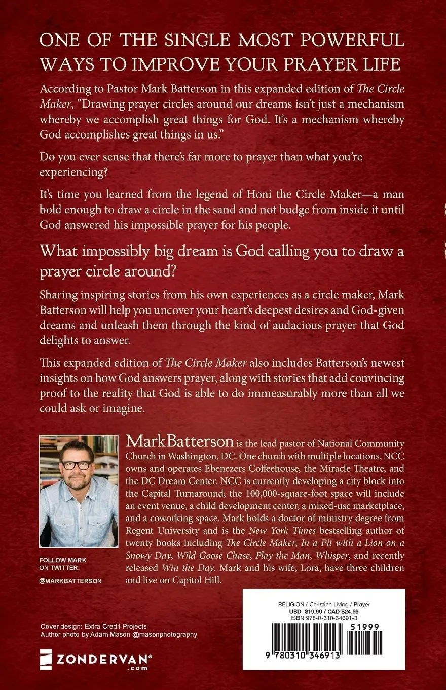 Rückseite: 9780310346913 | The Circle Maker | Mark Batterson | Taschenbuch | Englisch | 2016