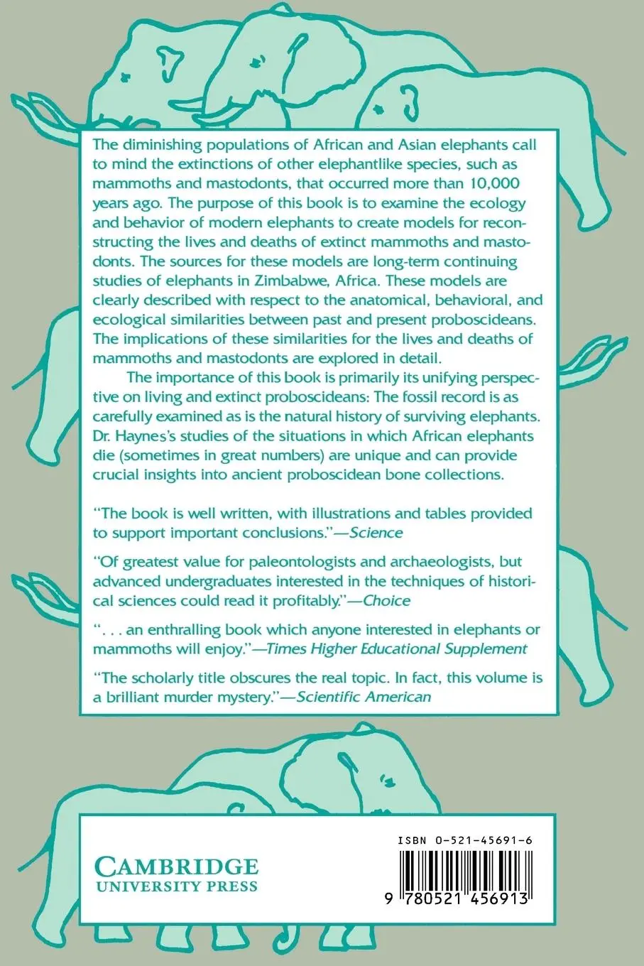 Rückseite: 9780521456913 | Mammoths, Mastodonts, and Elephants | Gary Haynes | Taschenbuch | 2002