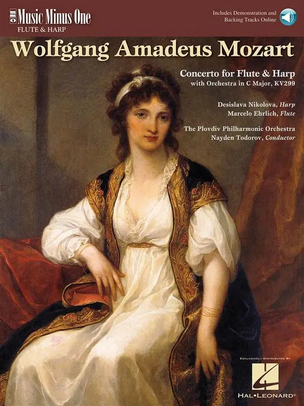 Cover: 9781596156913 | Concerto for Flute &amp; Harp in C Major, KV299 | Harp 3-CD Play-Along
