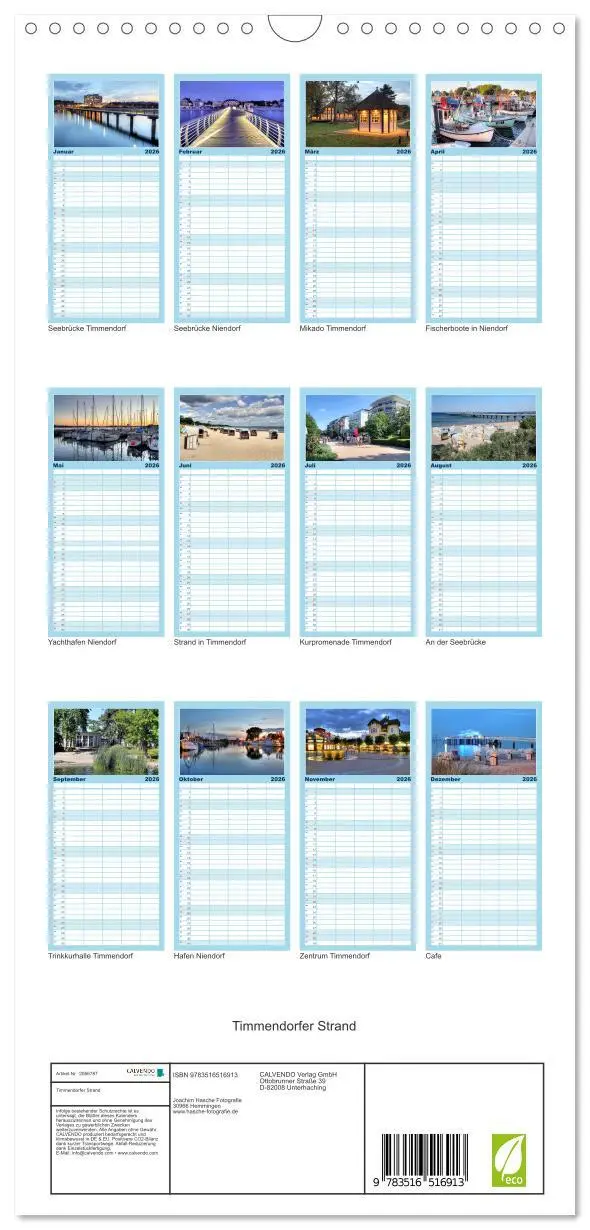 Bild: 9783516516913 | Familienplaner 2026 - Timmendorfer Strand mit 5 Spalten...