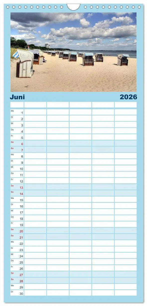 Bild: 9783516516913 | Familienplaner 2026 - Timmendorfer Strand mit 5 Spalten...