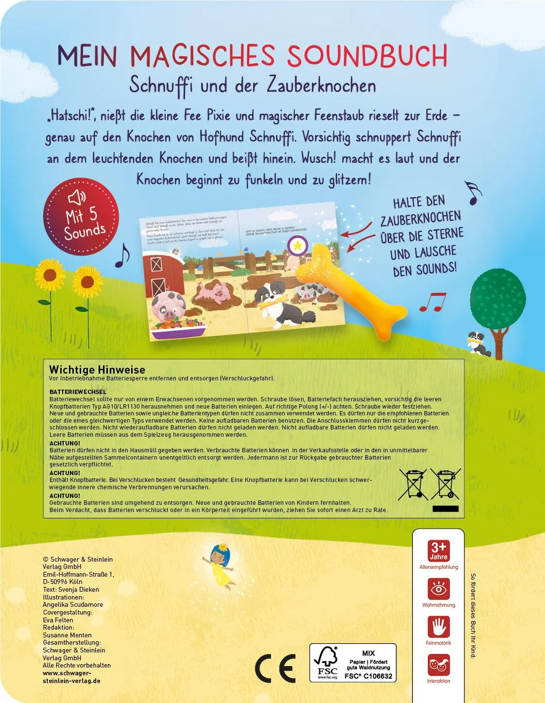 Rückseite: 9783849946913 | Mein magisches Soundbuch: Schnuffi und der Zauberknochen | Buch | 2024