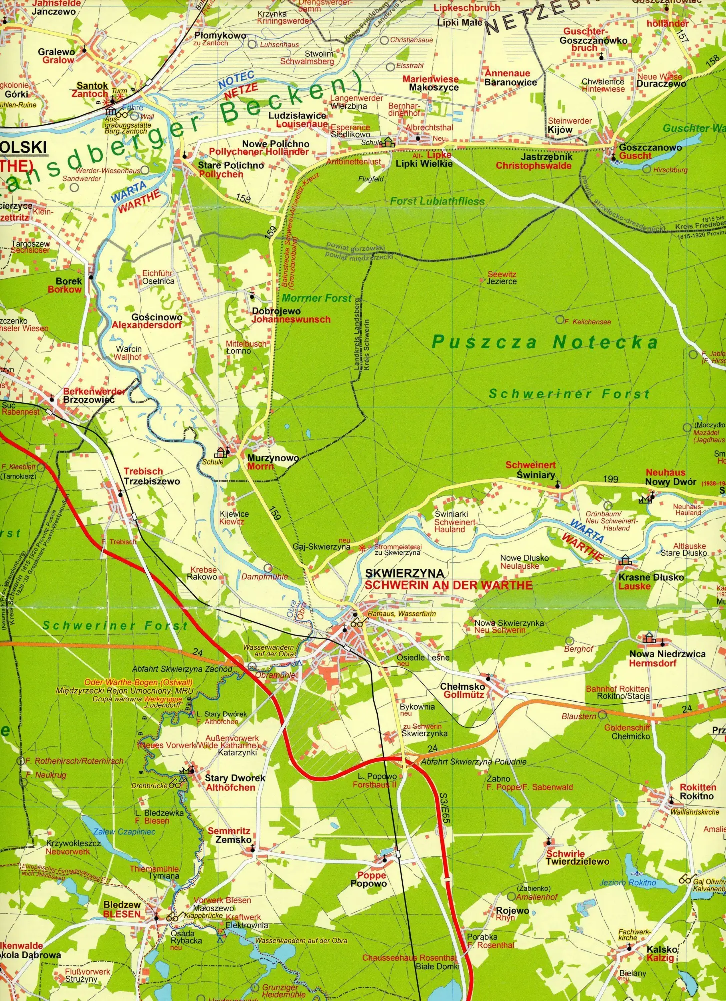 Bild: 9783982296913 | Landkarte Neumark - mittlerer Teil | Land Sternberg/Warthebruch | 2 S.