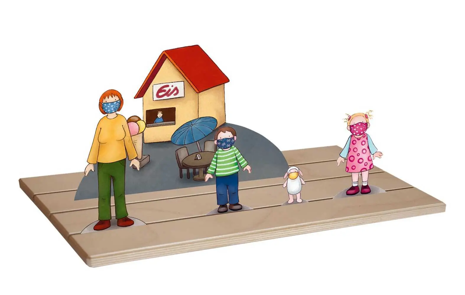 Bild: 4260179517013 | Emma und Paul und Corona. Erzählschienen-Figurenset, m. 1 Beilage