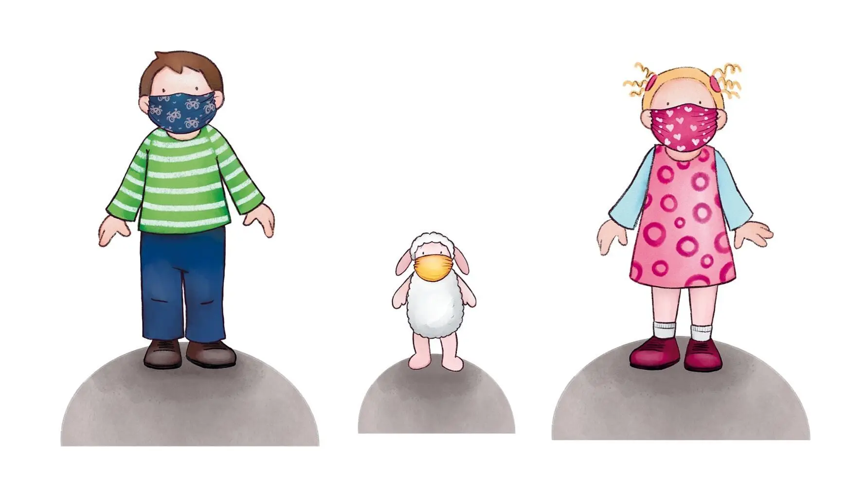 Bild: 4260179517013 | Emma und Paul und Corona. Erzählschienen-Figurenset, m. 1 Beilage