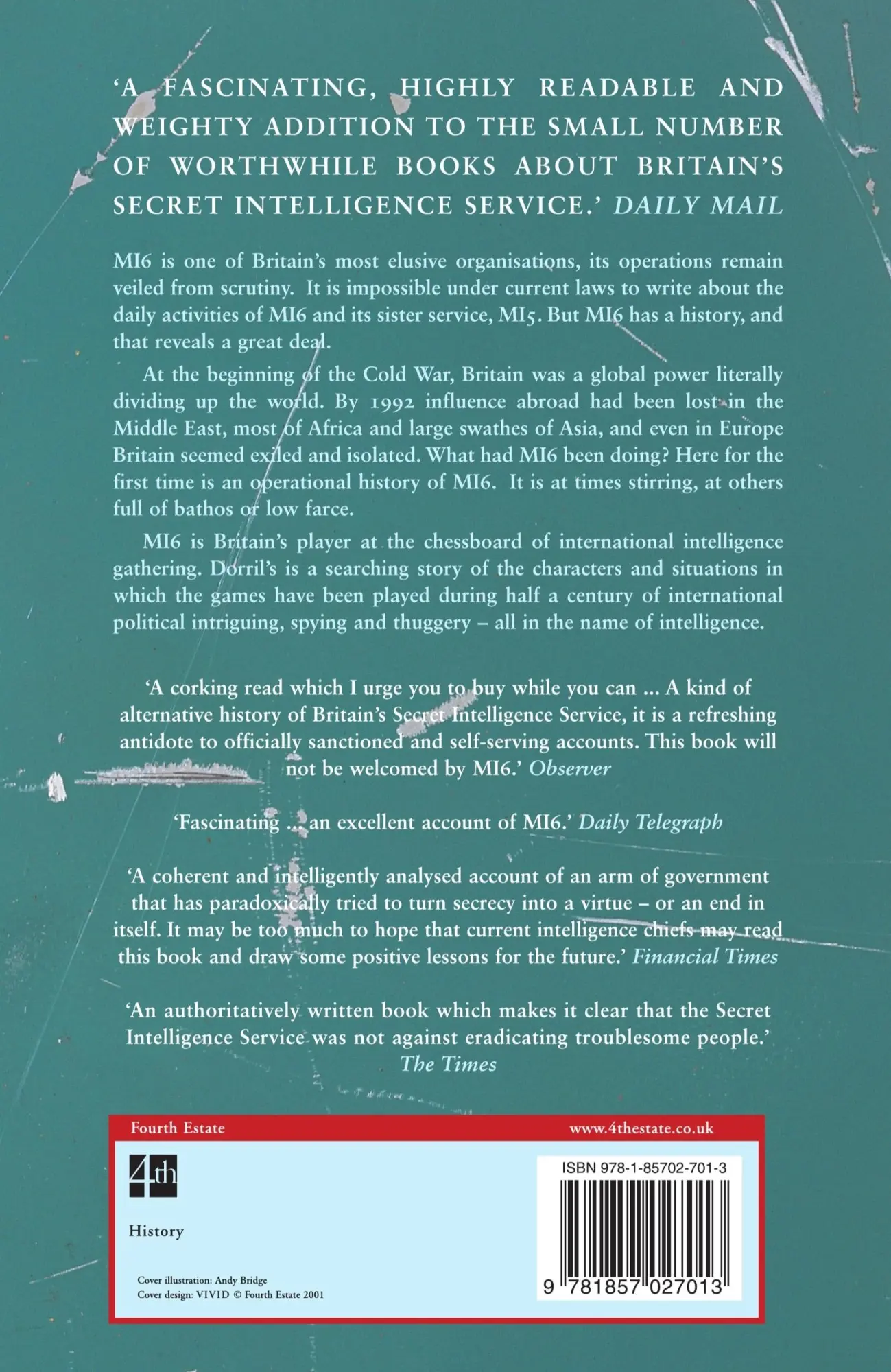 Rückseite: 9781857027013 | MI6 | Fifty Years of Special Operations | Stephen Dorril | Taschenbuch
