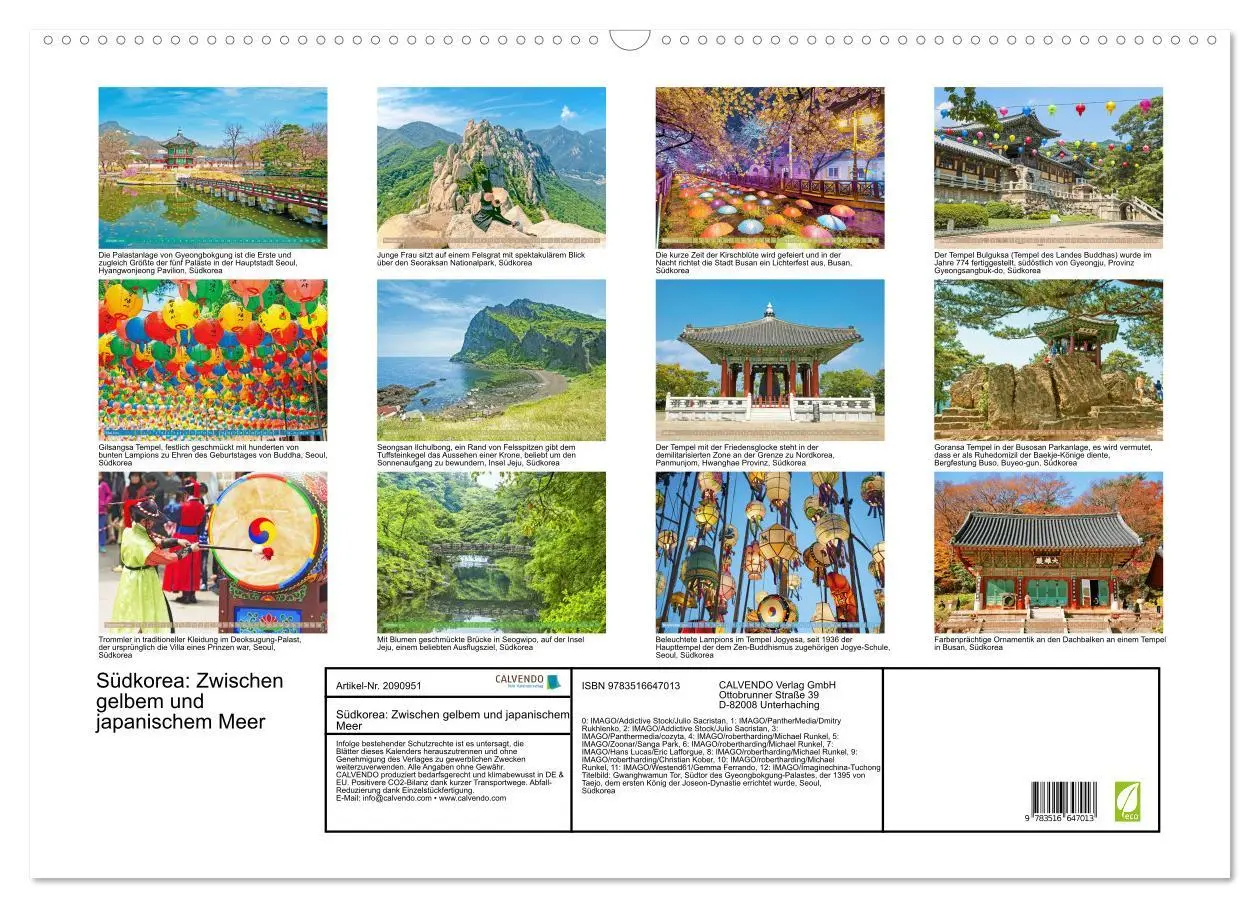 Bild: 9783516647013 | Südkorea: Zwischen gelbem und japanischem Meer (Wandkalender 2026...