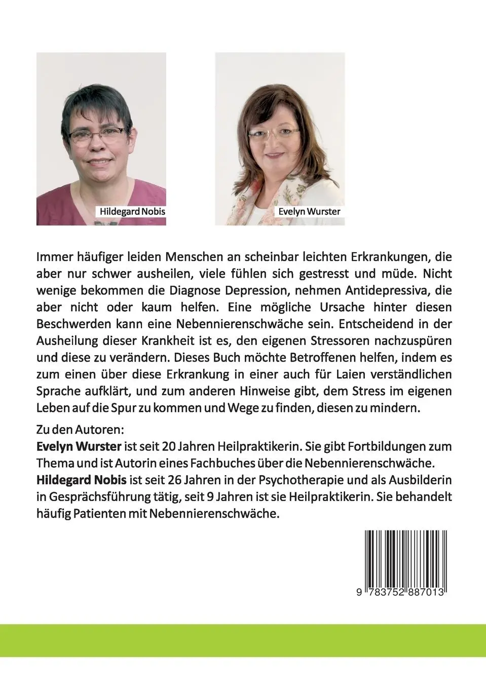 Rückseite: 9783752887013 | STRESS lass nach! | Hildegard Nobis (u. a.) | Taschenbuch | 144 S.