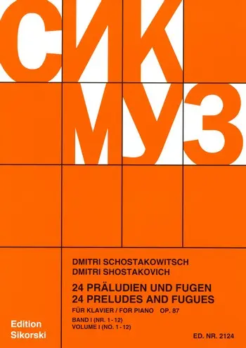 Cover: 9790003017013 | 24 Praeludien und Fugen Op 87/1-12 1 | Für Klavier - Noten | Buch