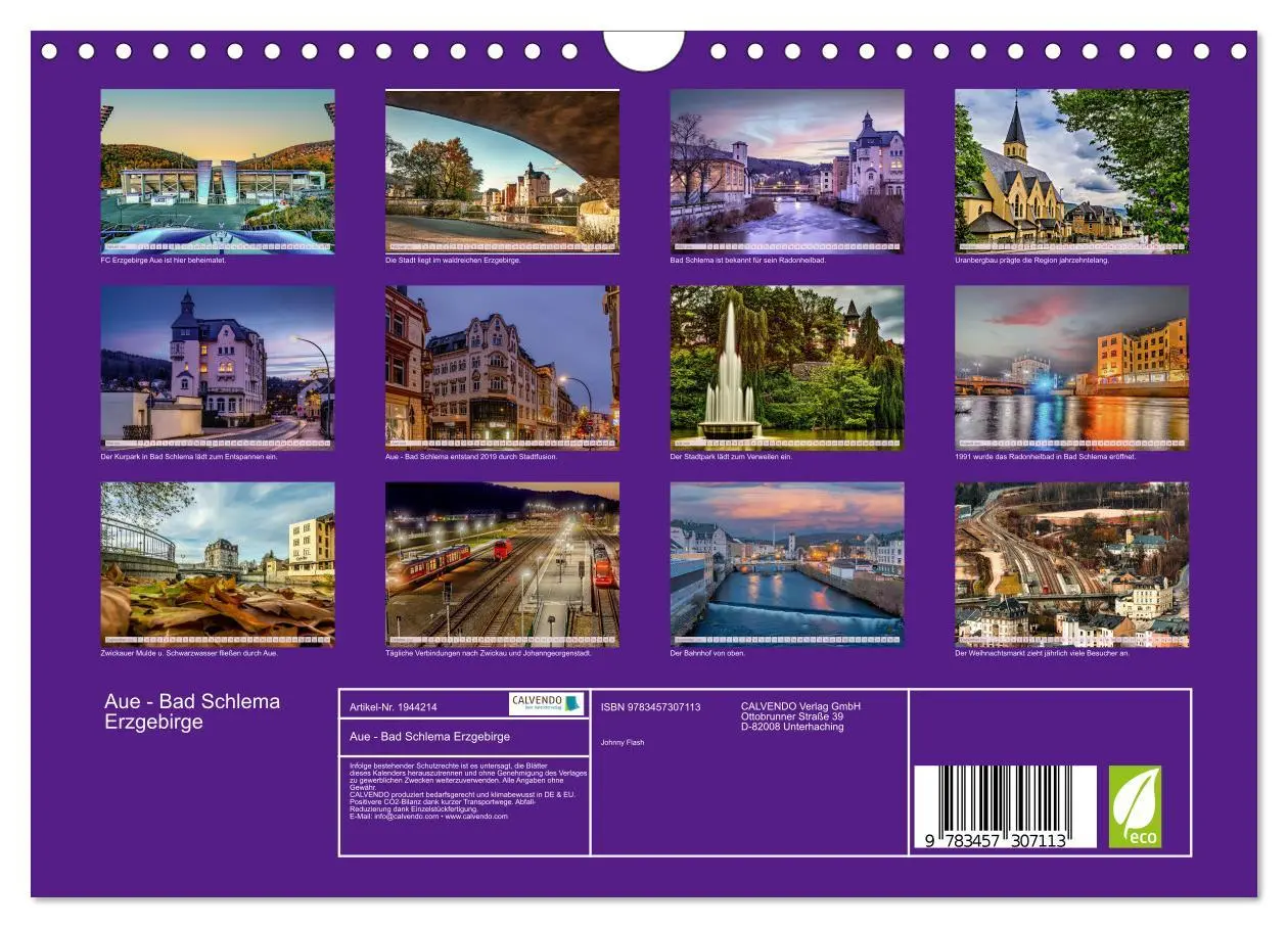 Bild: 9783457307113 | Aue - Bad Schlema Erzgebirge (Wandkalender 2026 DIN A4 quer),...