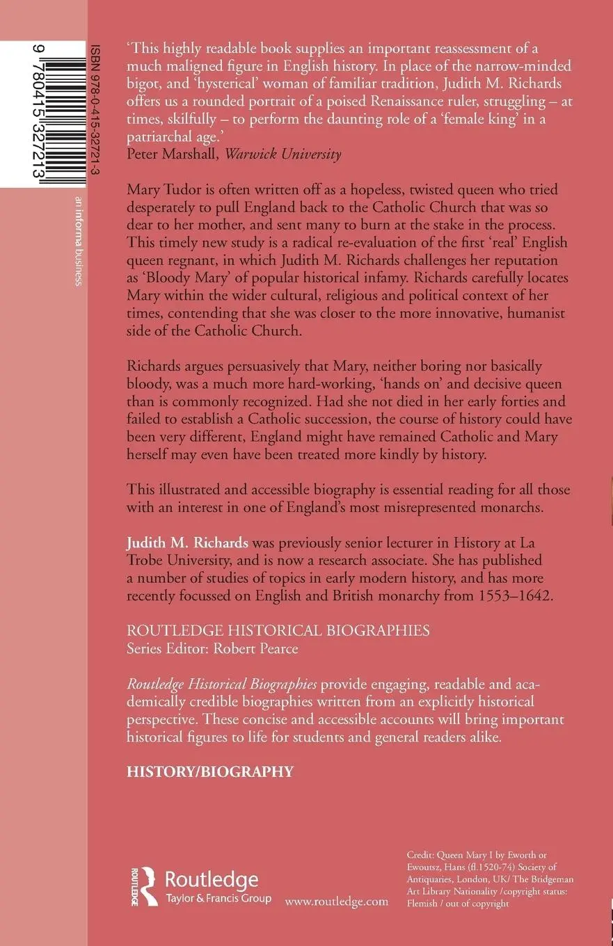 Rückseite: 9780415327213 | Mary Tudor | Judith M. Richards | Taschenbuch | Englisch | 2008