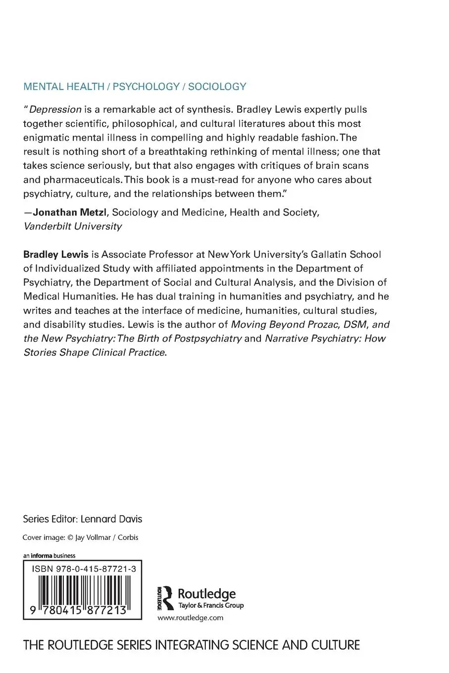 Rückseite: 9780415877213 | Depression | Integrating Science, Culture, and Humanities | Lewis