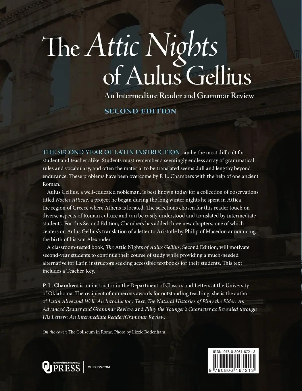 Rückseite: 9780806167213 | The Attic Nights of Aulus Gellius, Second Edition | P. L. Chambers