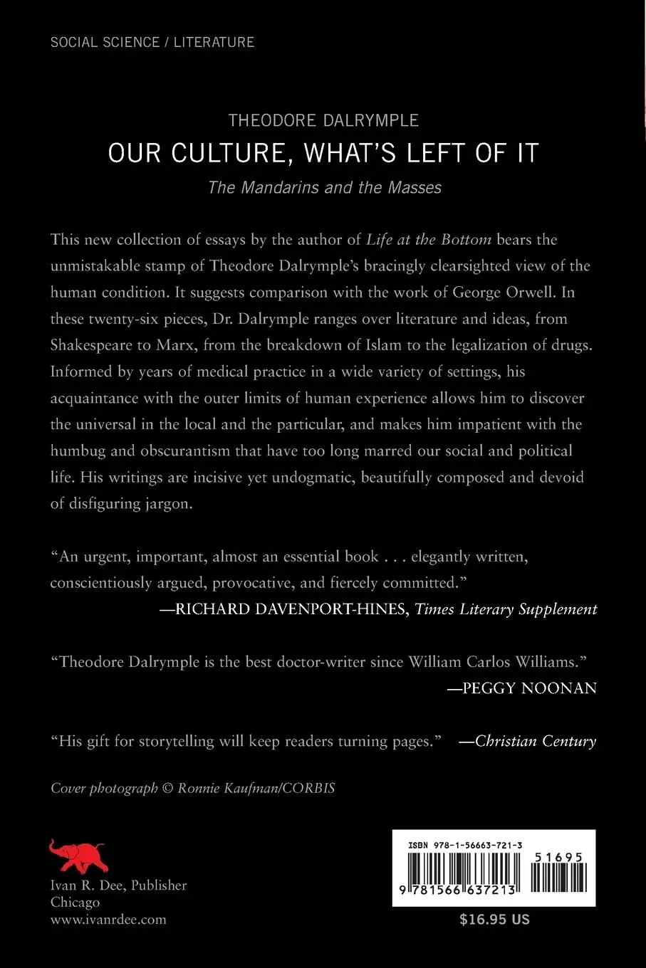 Rückseite: 9781566637213 | Our Culture, What's Left of It | The Mandarins and the Masses | Buch