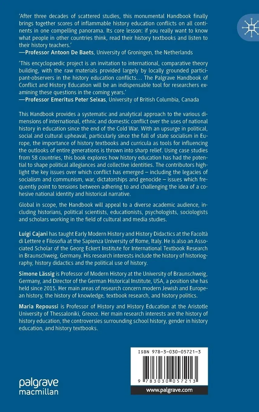 Rückseite: 9783030057213 | The Palgrave Handbook of Conflict and History Education in the...