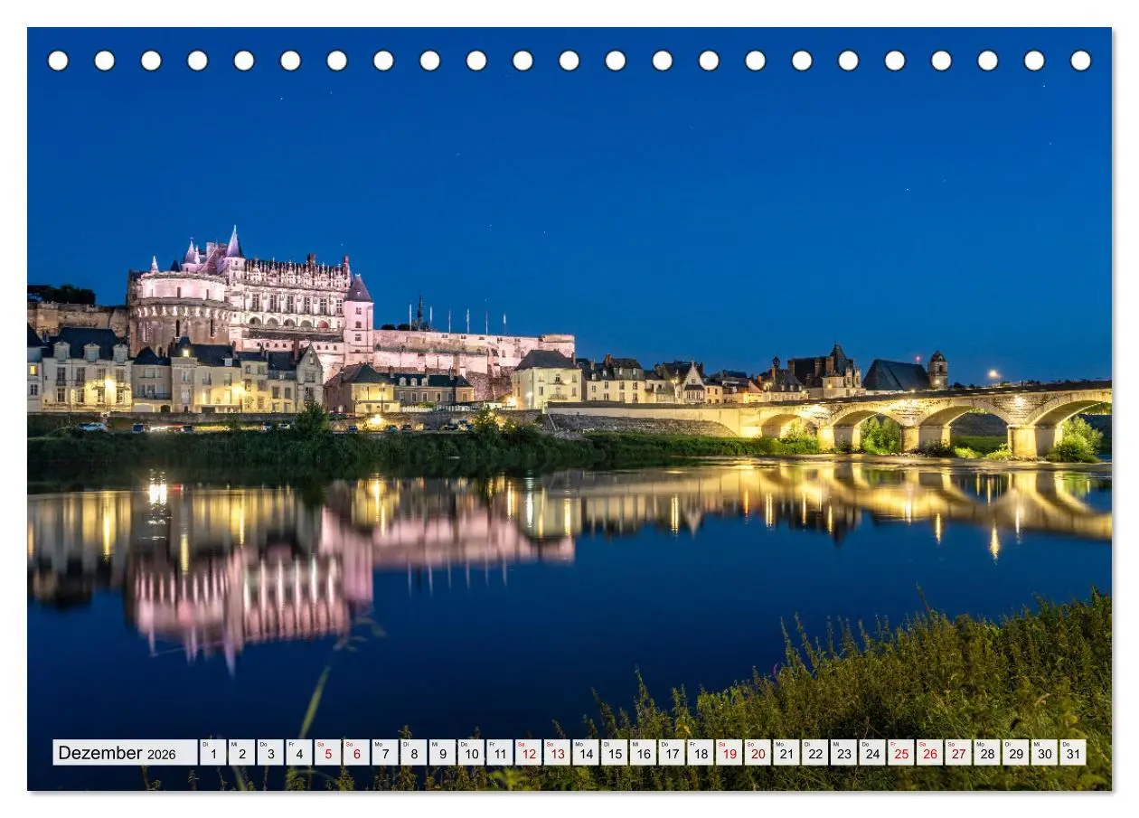 Bild: 9783457467213 | Die Schlösser im Tal der Loire (Tischkalender 2026 DIN A5 quer),...