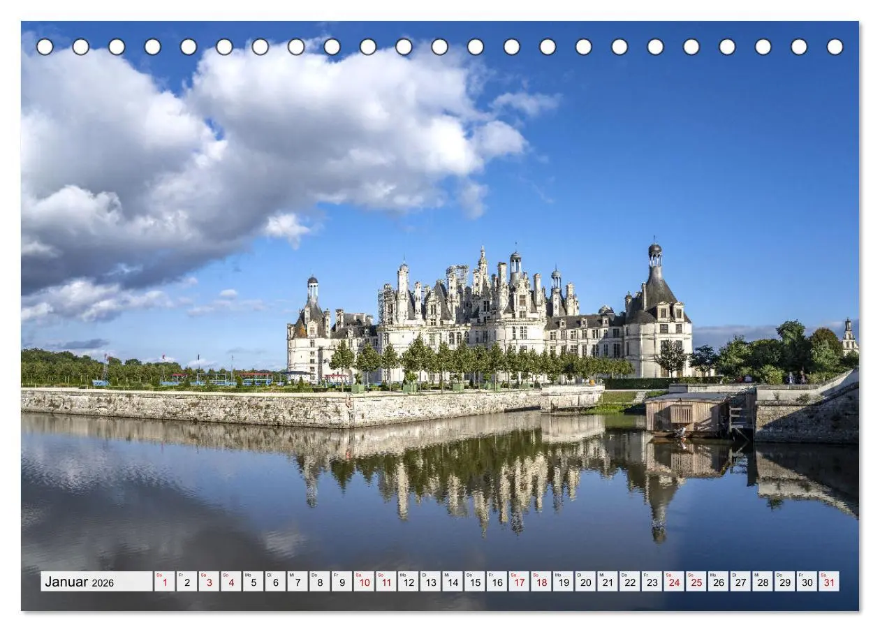 Bild: 9783457467213 | Die Schlösser im Tal der Loire (Tischkalender 2026 DIN A5 quer),...