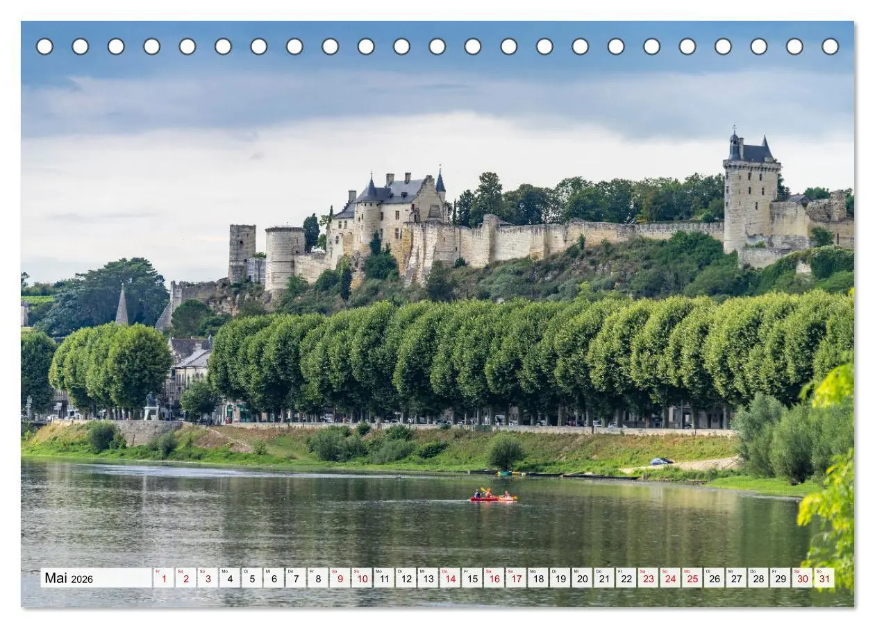 Bild: 9783457467213 | Die Schlösser im Tal der Loire (Tischkalender 2026 DIN A5 quer),...