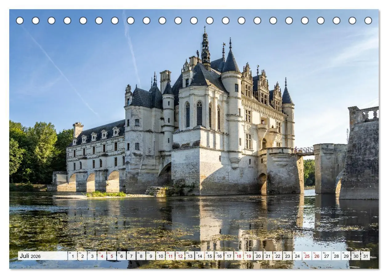 Bild: 9783457467213 | Die Schlösser im Tal der Loire (Tischkalender 2026 DIN A5 quer),...