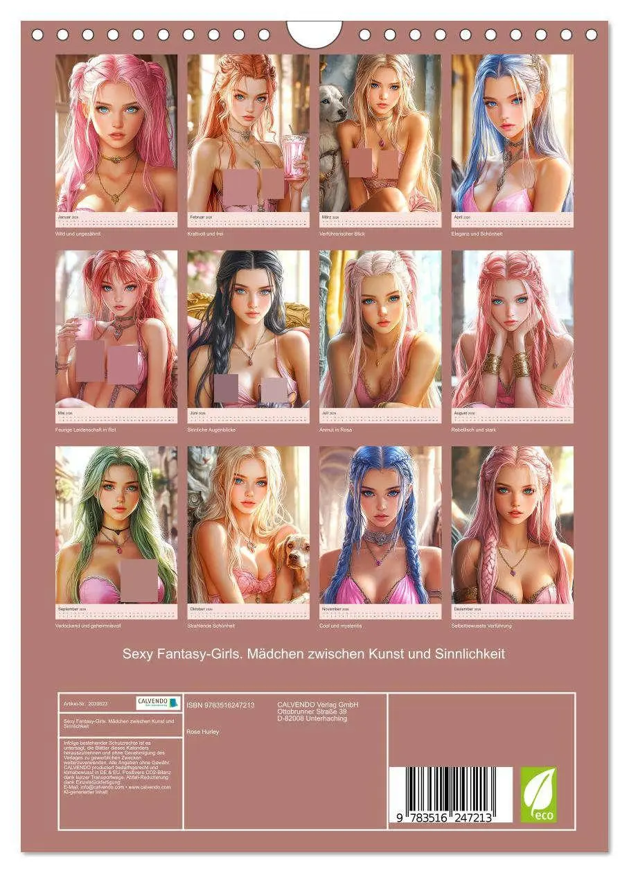 Bild: 9783516247213 | Sexy Fantasy-Girls. Mädchen zwischen Kunst und Sinnlichkeit...