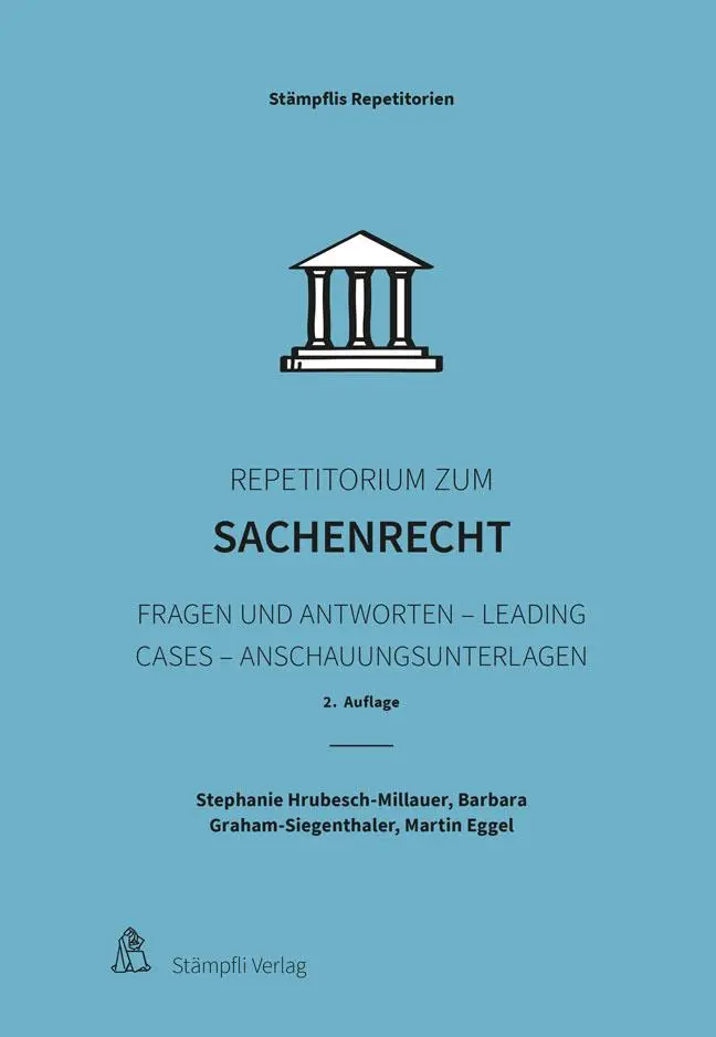 Cover: 9783727287213 | Repetitorium zum Sachenrecht | Stephanie Hrubesch-Millauer (u. a.)
