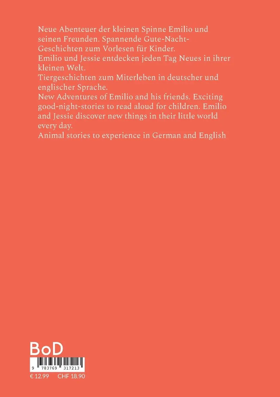 Rückseite: 9783769317213 | Die kleine Spinne Emilio | Sabine Ute Haenschke | Taschenbuch | 2025