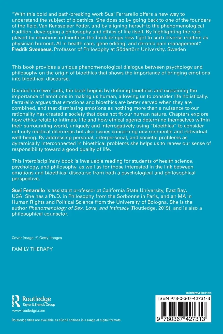 Rückseite: 9780367427313 | Human Emotions and the Origins of Bioethics | Susi Ferrarello | Buch
