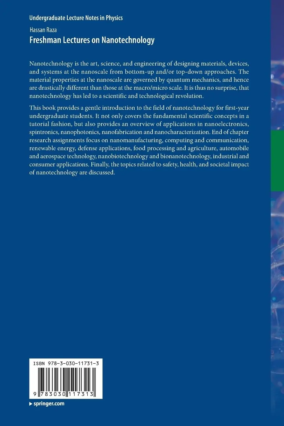 Rückseite: 9783030117313 | Freshman Lectures on Nanotechnology | Hassan Raza | Taschenbuch | xi