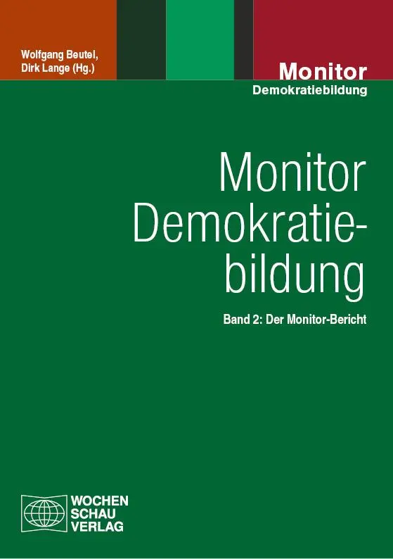 Cover: 9783734417313 | Monitor Demokratiebildung Band 2 | Der Monitor-Bericht | Taschenbuch
