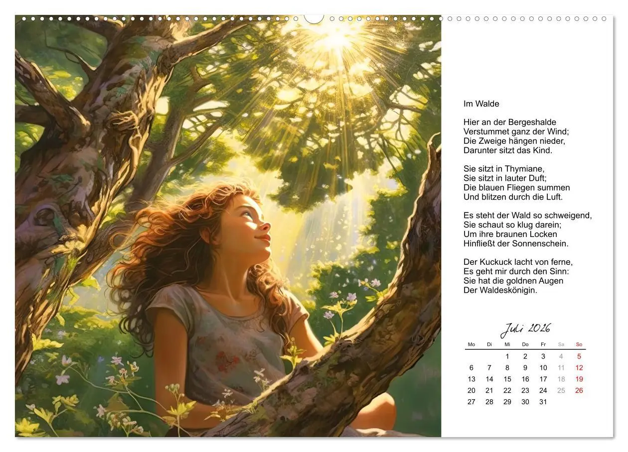 Bild: 9783457517413 | Gedichte von Theodor Storm (Wandkalender 2026 DIN A2 quer),...